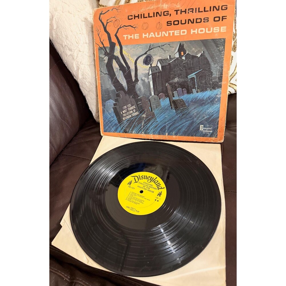 Vintage 1964 Disney Chilling Thrilling Sounds Haunted House LP DQ-1257 Vinyl